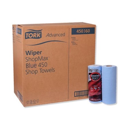 Tork Tork, ADVANCED SHOPMAX WIPER 450, 11 X 9.4, BLUE, 30PK 450360